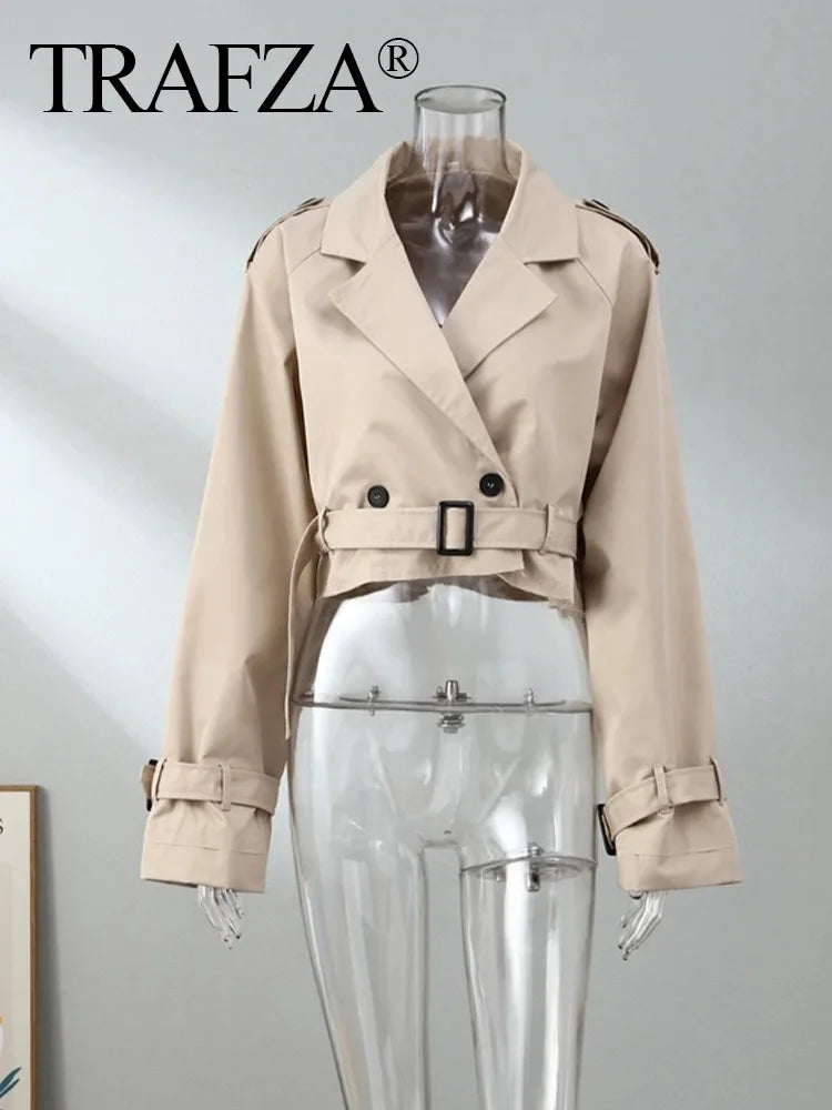 Manteau Casual Femme – TRAFZA 2025 Automne