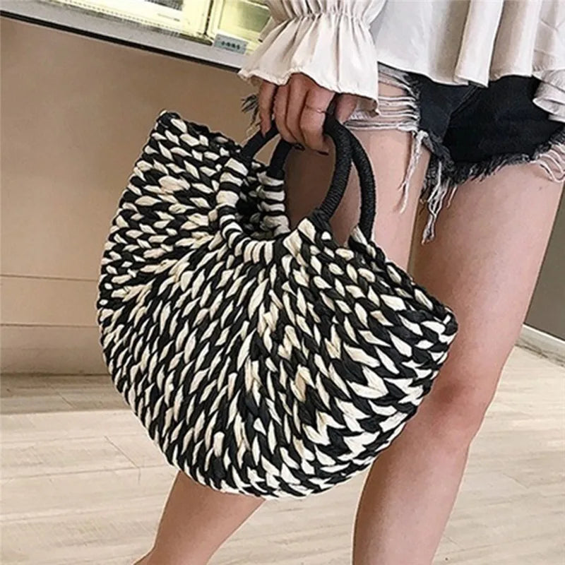 Sac de Plage Tissé à la Main – Femme