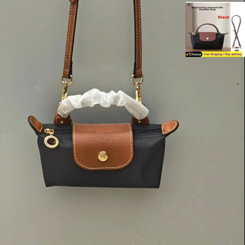 Sac bandoulière polyvalent pour femme – Mini sac dumpling léger, à main, parfait pour téléphone et essentiels, sans portefeuille