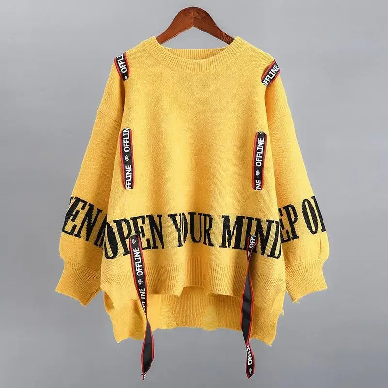 ✨ LS SHOP – Pull Femme Automne/Hiver 2025 🧶 Style Y2K, Confort & Look Décontracté 💖ulllover Lady Top Harajuku Female Clothes