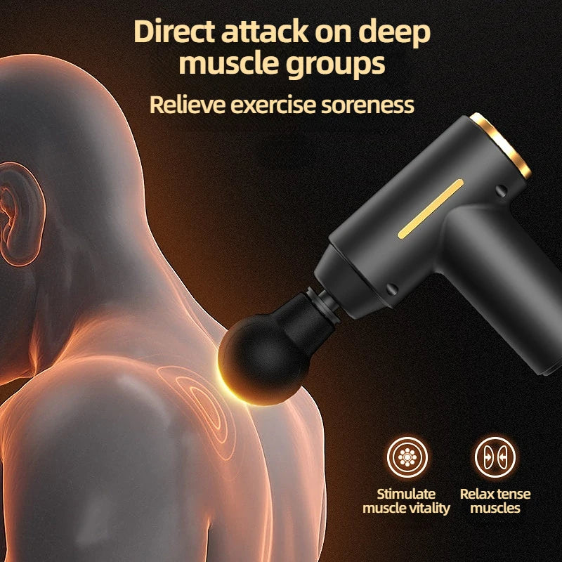 💆‍♂️ LS Shop : Mini Pistolet de Massage – Soulagement Musculaire Profond & Relaxation Instantanée 💥✨