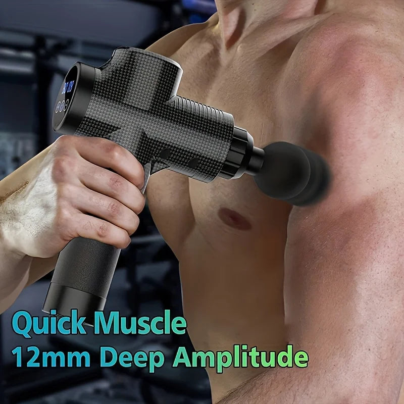 ✨ LS Shop : Pistolet Massage Fitness – 30 Niveaux, Muscle Relief & Deep Tissue 💆♀️💖