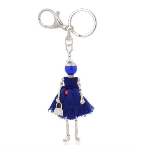 "Porte-clés poupée fait main – YL, charm mignon pour femmes, voiture, sac à main, bijou tendance" ✅