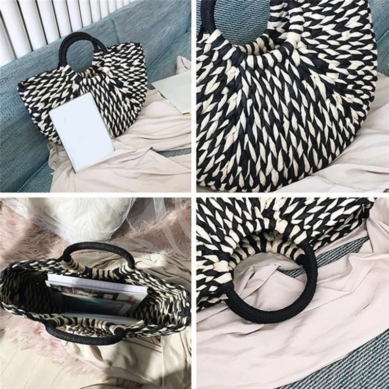 Sac de Plage Tissé à la Main – Femme
