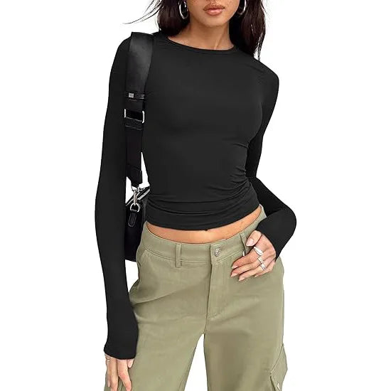 T-shirt Femme Toutes Saisons – Manches Longues, Coupe Slim