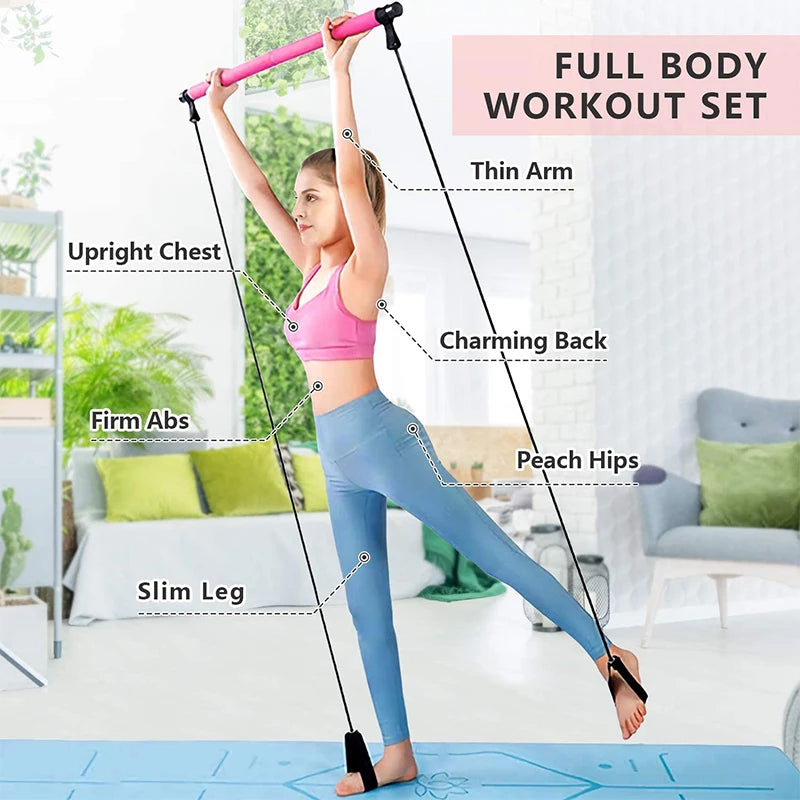 Pilates Bar Multifonction – Renforcement & Souplesse Complète