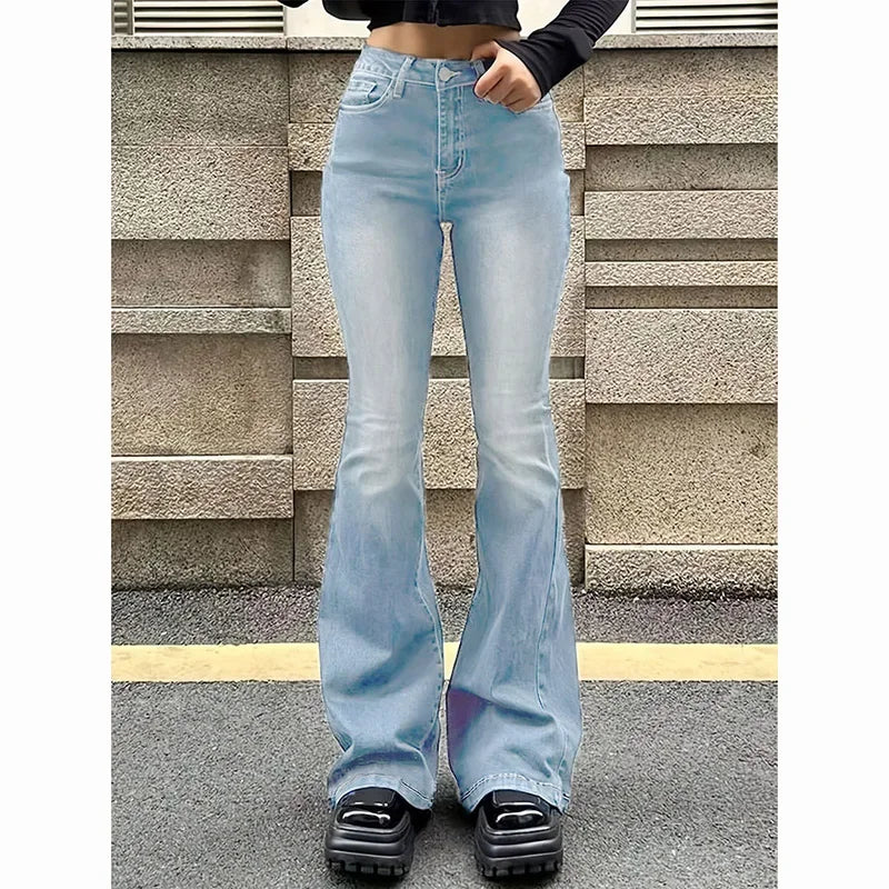 Jean Femme Taille Haute – Bootcut et Évasé