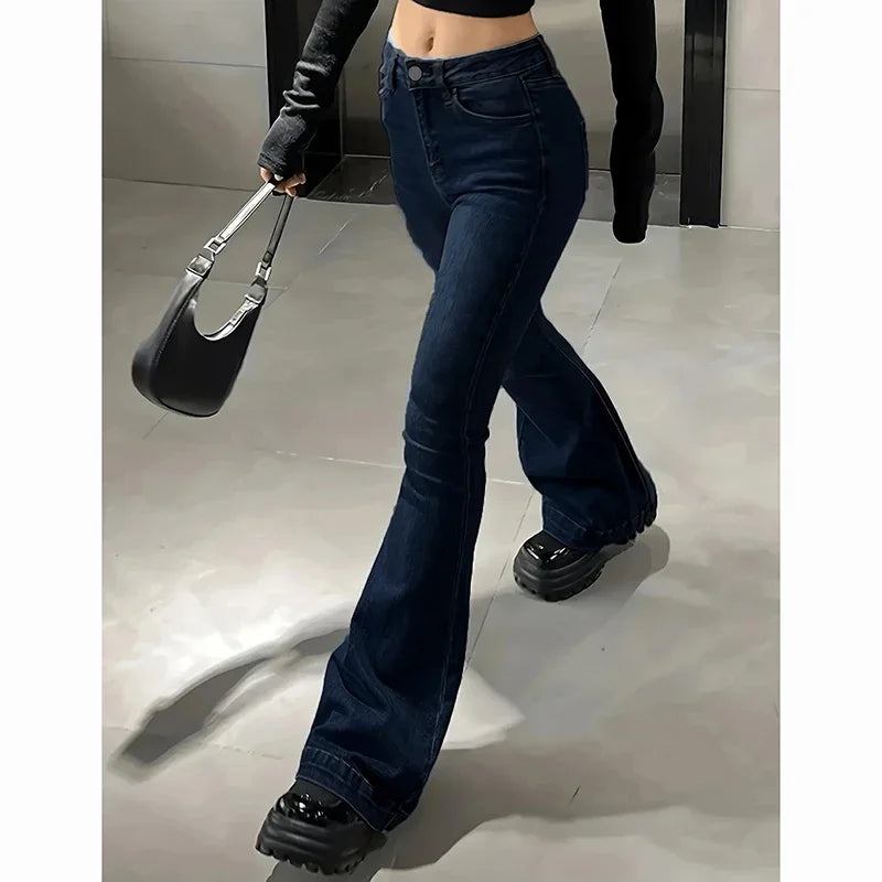 Jean Femme Taille Haute – Bootcut et Évasé