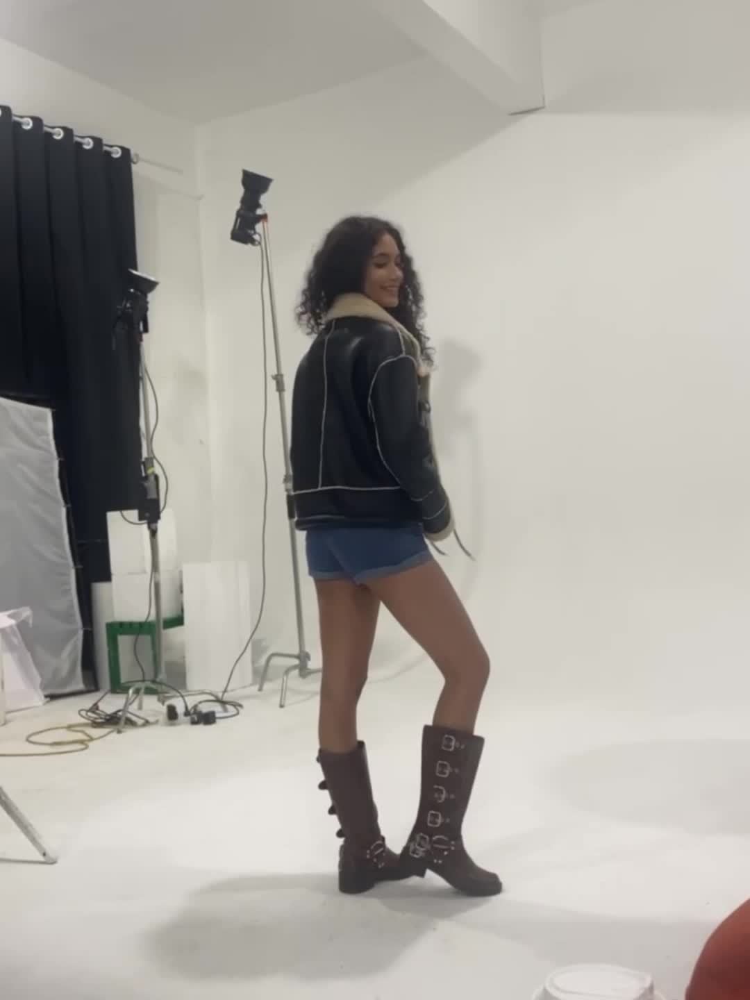 🧥 Veste Femme Faux Shearling LS SHOP – Style Biker & Confort Hiver