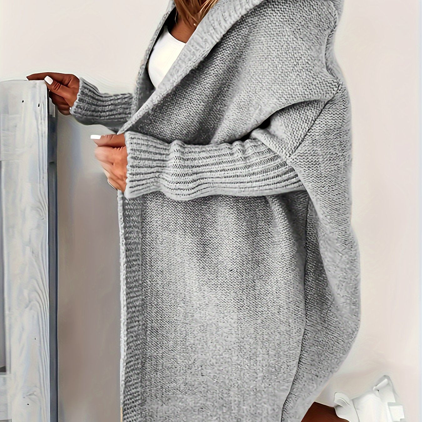 ✨ LS SHOP – Élégance Décontractée : Cardigan Grande Taille Ouvert 🍂 Printemps/Automne