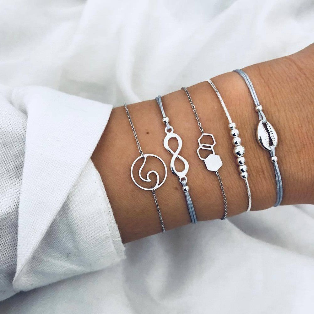 "Bracelets & Bangles Bohème Femme – Ensemble Vintage Perles & Charms Boho"