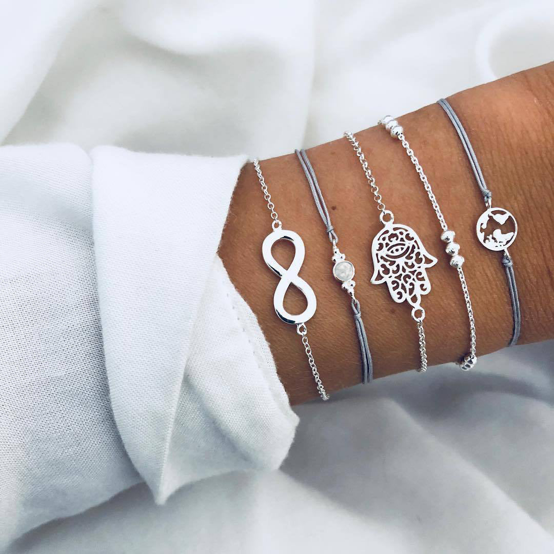 "Bracelets & Bangles Bohème Femme – Ensemble Vintage Perles & Charms Boho"