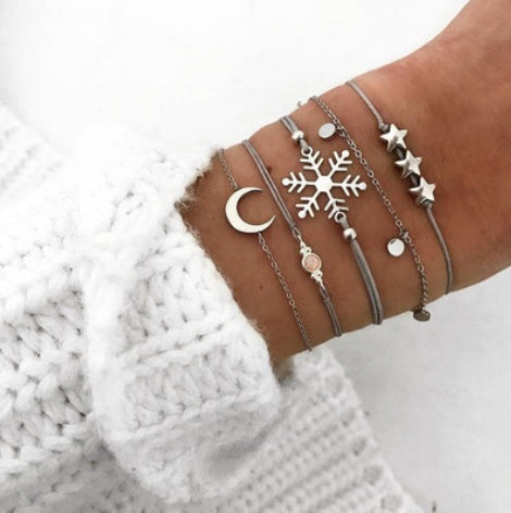 "Bracelets & Bangles Bohème Femme – Ensemble Vintage Perles & Charms Boho"