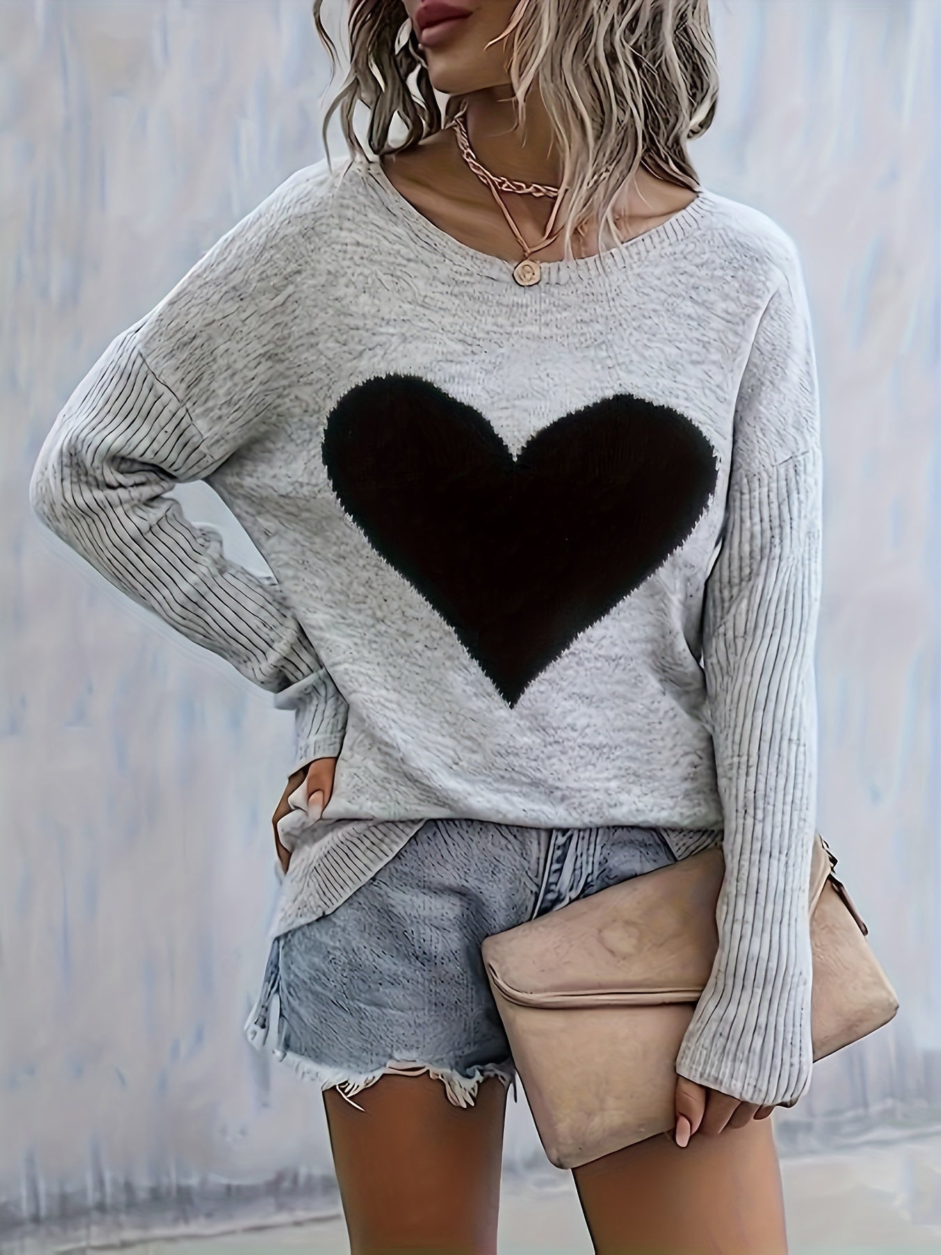 🖤 Top Femme Élégant – Cœur & Chic by LS-SHOP ✨