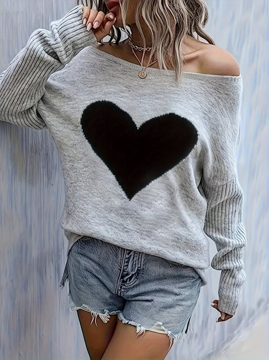 🖤 Top Femme Élégant – Cœur & Chic by LS-SHOP ✨