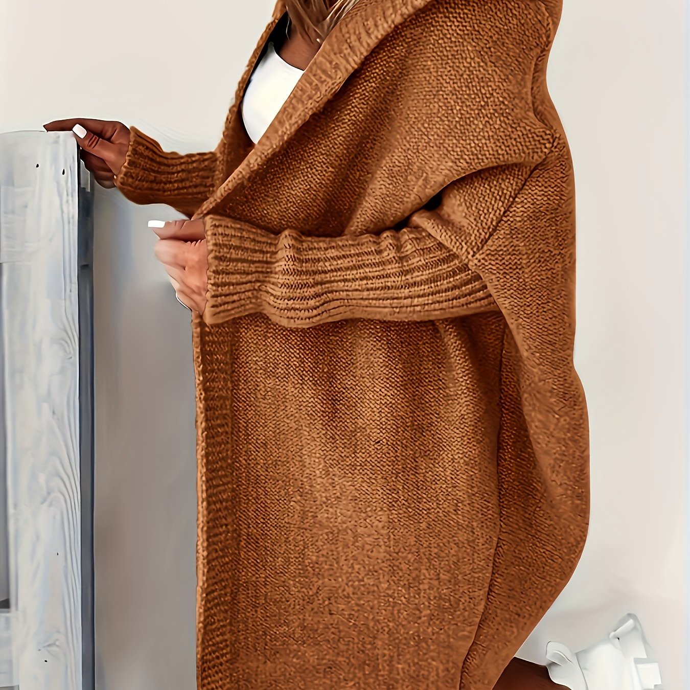 ✨ LS SHOP – Élégance Décontractée : Cardigan Grande Taille Ouvert 🍂 Printemps/Automne