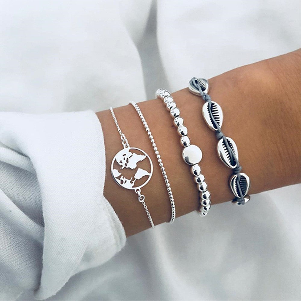 "Bracelets & Bangles Bohème Femme – Ensemble Vintage Perles & Charms Boho"