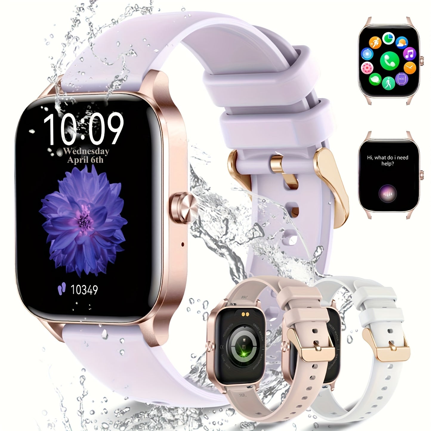 📱 LS Shop – Montre Connectée HD 1,85” 🕒 | Assistant Vocal IA 🎤, Appels & Messages 📩, Musique 🎵, Caméra à Distance 📸, Rappel Sédentarité ⏰ +100 Fonctions
