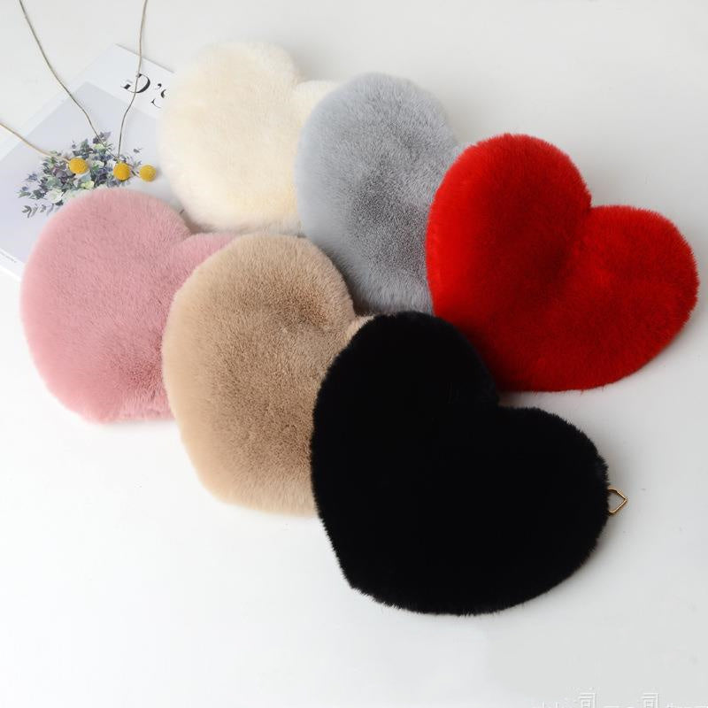 "Sac Femme en Peluche – Chaîne Épaule, Idéal en Soirée"