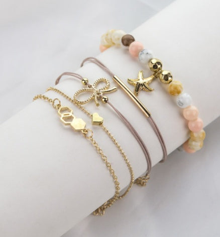 "Bracelets & Bangles Bohème Femme – Ensemble Vintage Perles & Charms Boho"