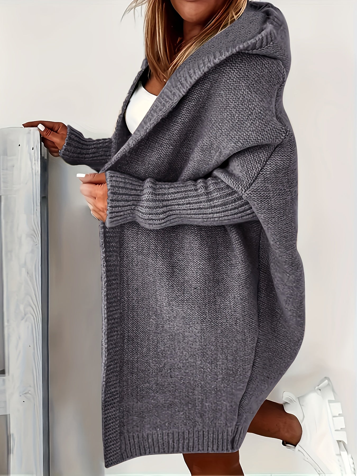 ✨ LS SHOP – Élégance Décontractée : Cardigan Grande Taille Ouvert 🍂 Printemps/Automne