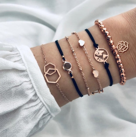 "Bracelets & Bangles Bohème Femme – Ensemble Vintage Perles & Charms Boho"