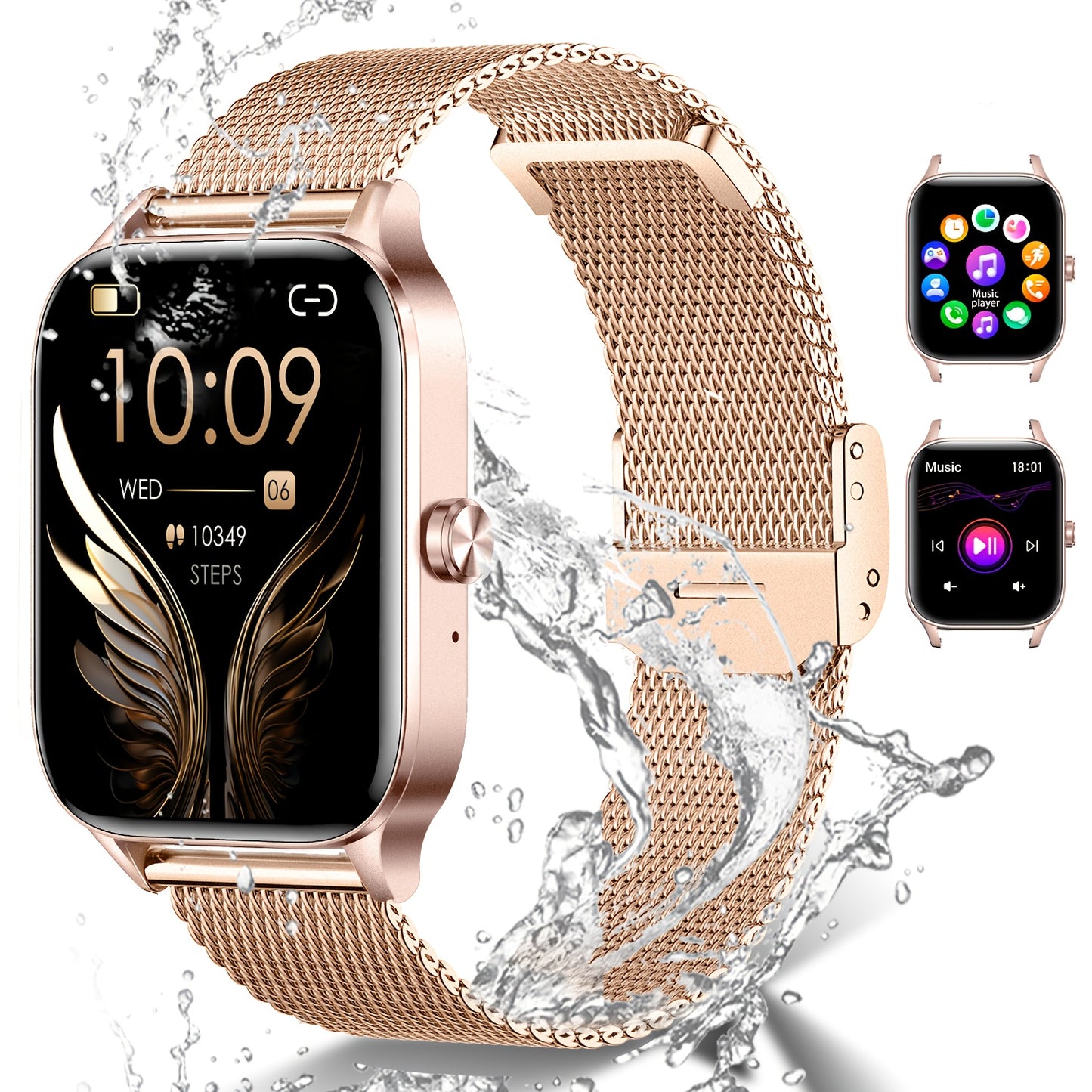 📱 LS Shop – Montre Connectée HD 1,85” 🕒 | Assistant Vocal IA 🎤, Appels & Messages 📩, Musique 🎵, Caméra à Distance 📸, Rappel Sédentarité ⏰ +100 Fonctions