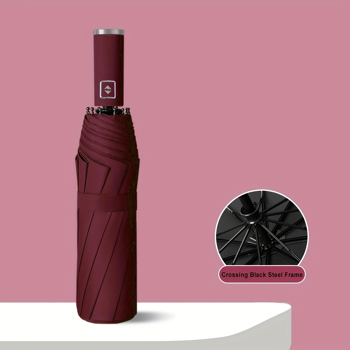☂️ Parapluie Premium Compact & Résistant au Vent – Ouverture Auto, Design Élégant 🌂✨ | LS SHOP