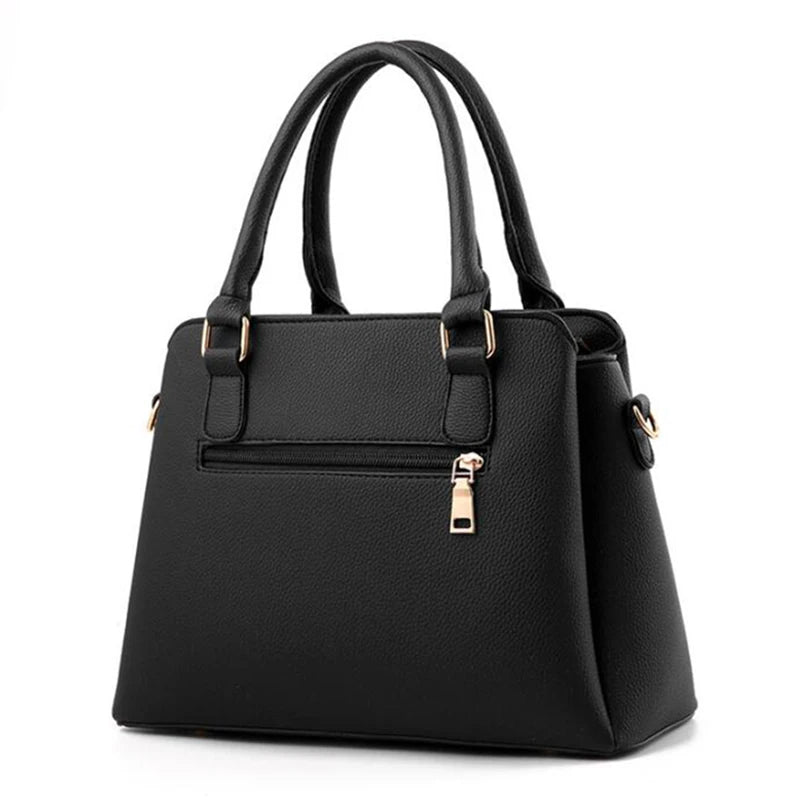 Sac à Main pour Femmes – Tote en PU Cuir avec Pompon et Broderie, Sac à Poignée, Bandoulière et Crossbody, Style Simple et Élégant