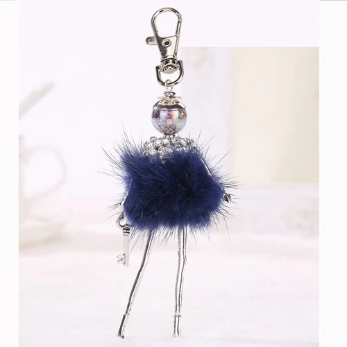 "Porte-clés poupée fait main – YL, charm mignon pour femmes, voiture, sac à main, bijou tendance" ✅