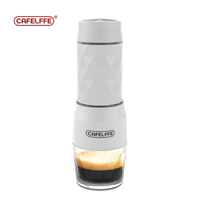 ☕️✨ Cafelffe 3-en-1 | Machine à Café Portable 🔥❄️ Capsules & Moulu | Espresso Manuel Voyage 🚶‍♂️🌍