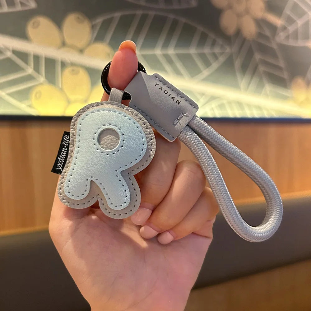 ✨ Porte-Clés en Cuir Tressé avec Initiale | Bijou de Sac, Bracelet et Accessoire pour Femme & Homme ✨