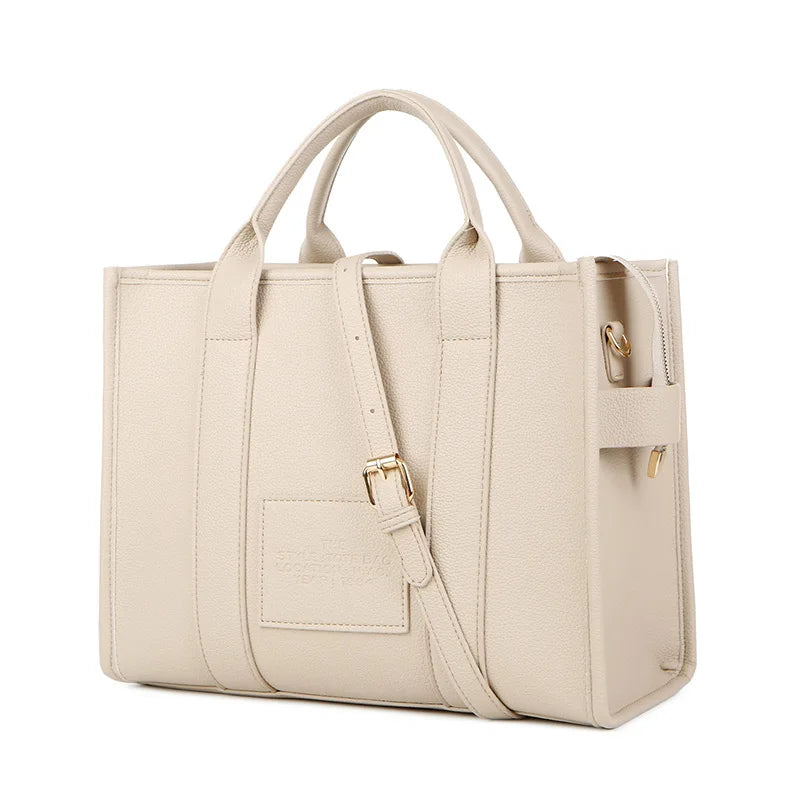 "Sac Fourre-tout Femme – Cuir PU, Grande Capacité, Décontracté et Quotidien"