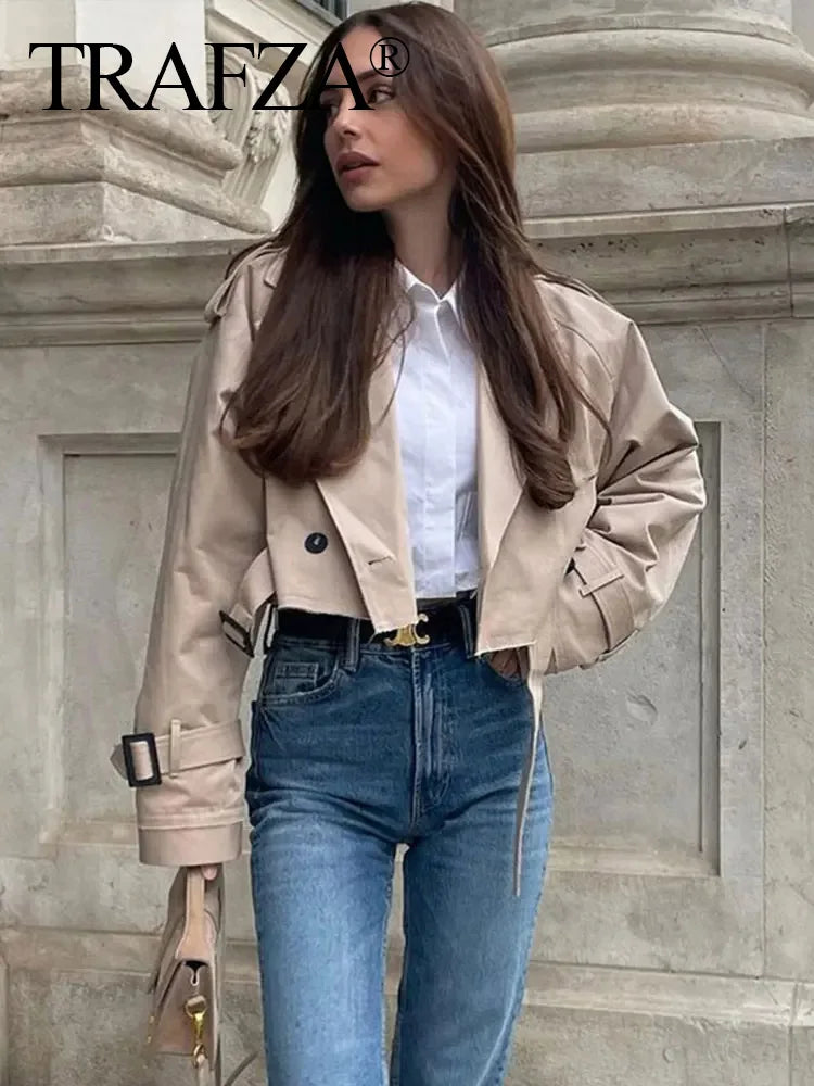 Manteau Casual Femme – TRAFZA 2025 Automne