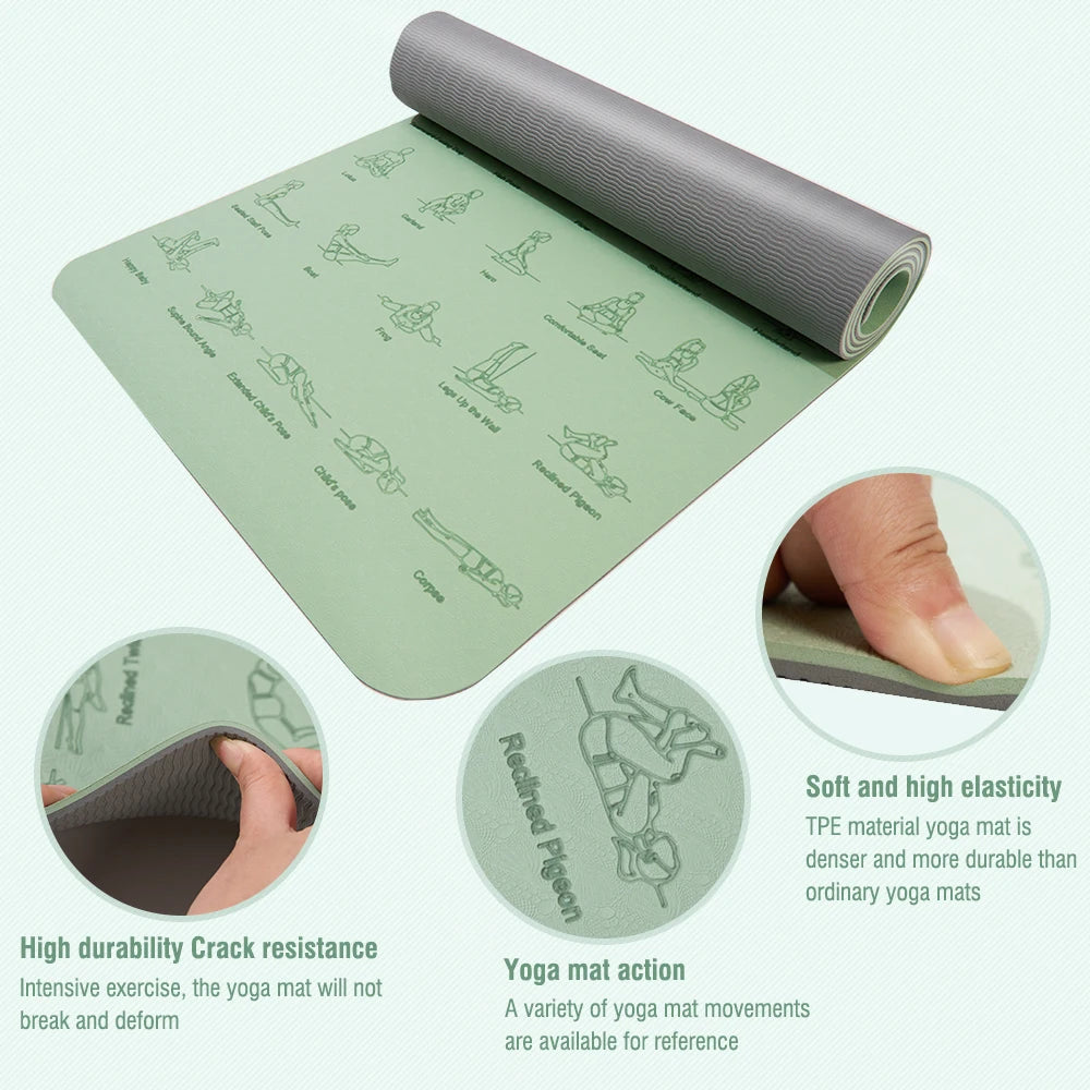 TPE Yoga Mat LS SHOP – Confort, Stabilité & Performance