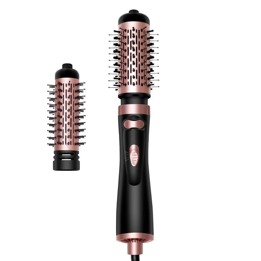 Brosse Sèche-Cheveux 3-en-1 Rotative – Séchage, Volume & Boucles en un seul geste | LS SHOP