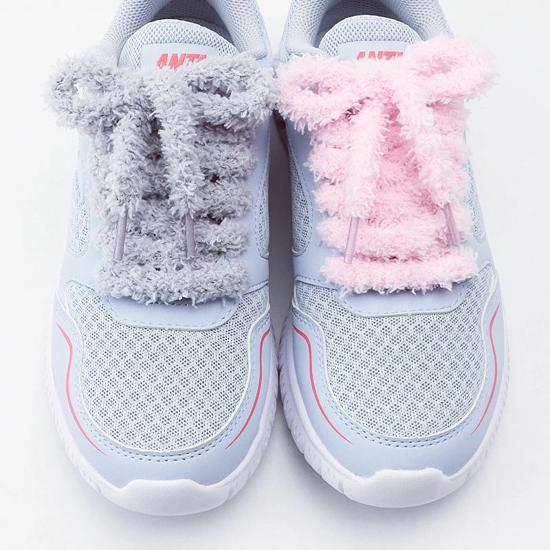 "Lacets ronds en peluche 1 cm – 1 paire, pour sneakers et chaussures plates, casual, disponibles en 80/100/120/140/160 cm" ✅