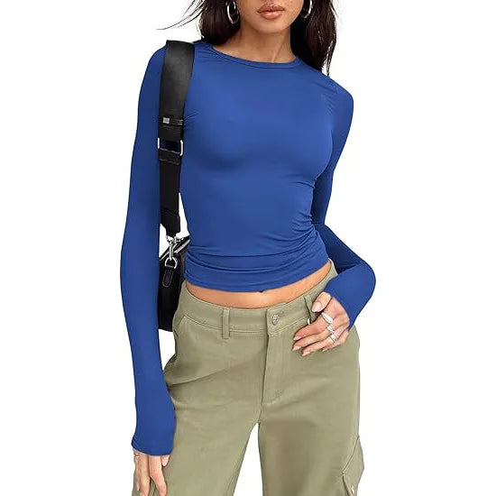 T-shirt Femme Toutes Saisons – Manches Longues, Coupe Slim