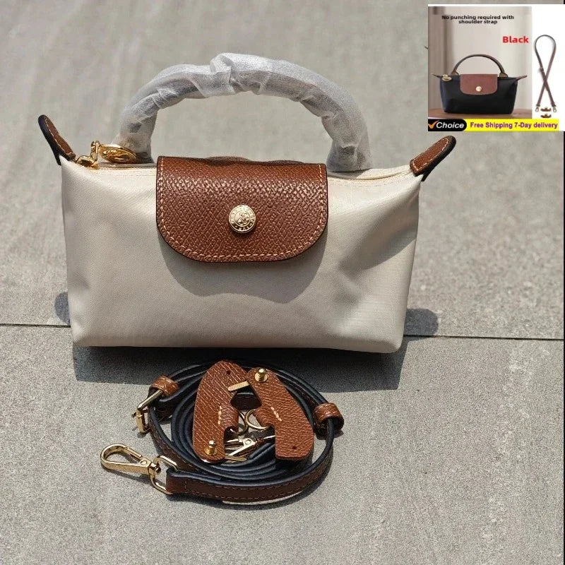 Sac bandoulière polyvalent pour femme – Mini sac dumpling léger, à main, parfait pour téléphone et essentiels, sans portefeuille