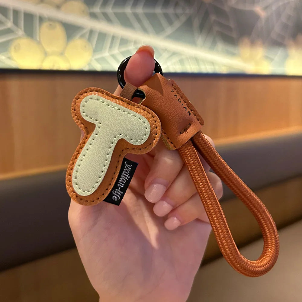 ✨ Porte-Clés en Cuir Tressé avec Initiale | Bijou de Sac, Bracelet et Accessoire pour Femme & Homme ✨