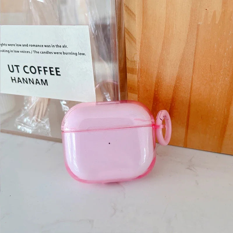 "Coque AirPods Pro et AirPods – TPU transparent, protection souple, couleur fluo bonbon, compatible AirPods 1/2/3/4" ✅