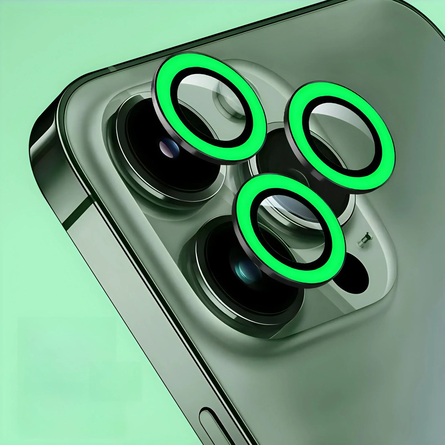📱 2-3Pcs Protecteur d’Appareil Photo Céramique Lumineux – iPhone 12 / 13 / 14 / 15 / 16 (Pro, Pro Max, Plus, Mini)