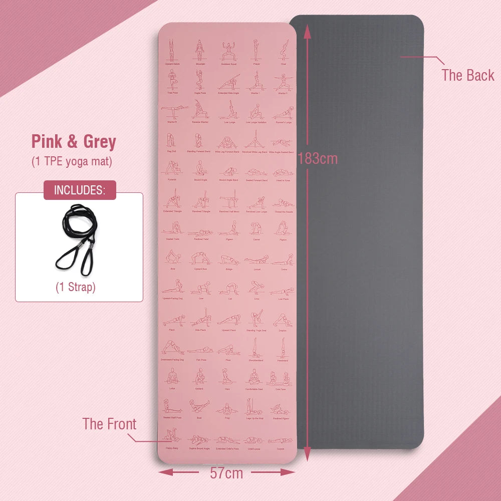 TPE Yoga Mat LS SHOP – Confort, Stabilité & Performance