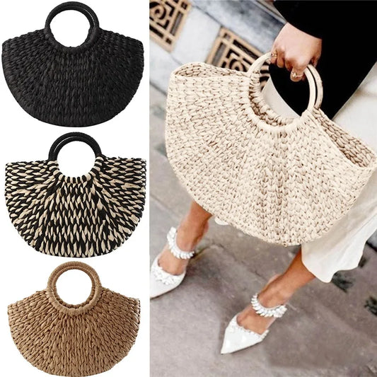 Sac de Plage Tissé à la Main – Femme
