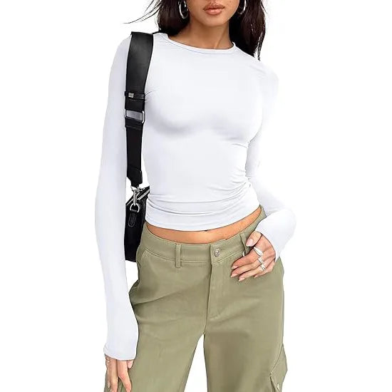 T-shirt Femme Toutes Saisons – Manches Longues, Coupe Slim