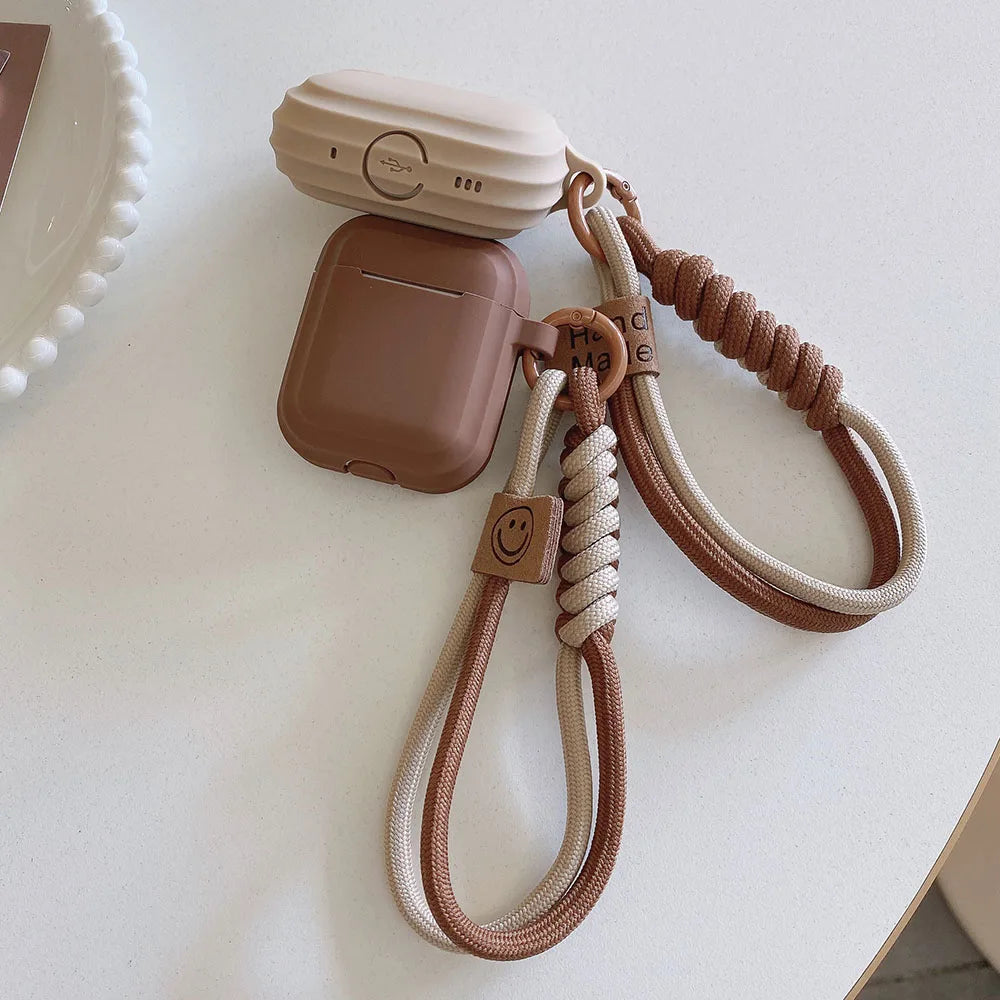 "Coque AirPods silicone caramel avec bracelet anti-chute – protection couple, compatible AirPods 2, 3 et Pro" ✅o 2 bluetooth charging box case