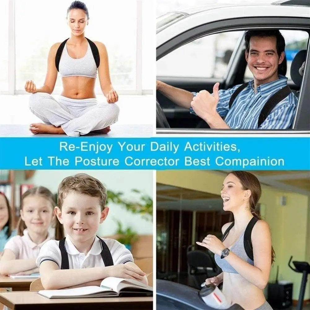 Correcteur de Posture Réglable – Soutien Dos & Épaules pour Alignement et Bien-être