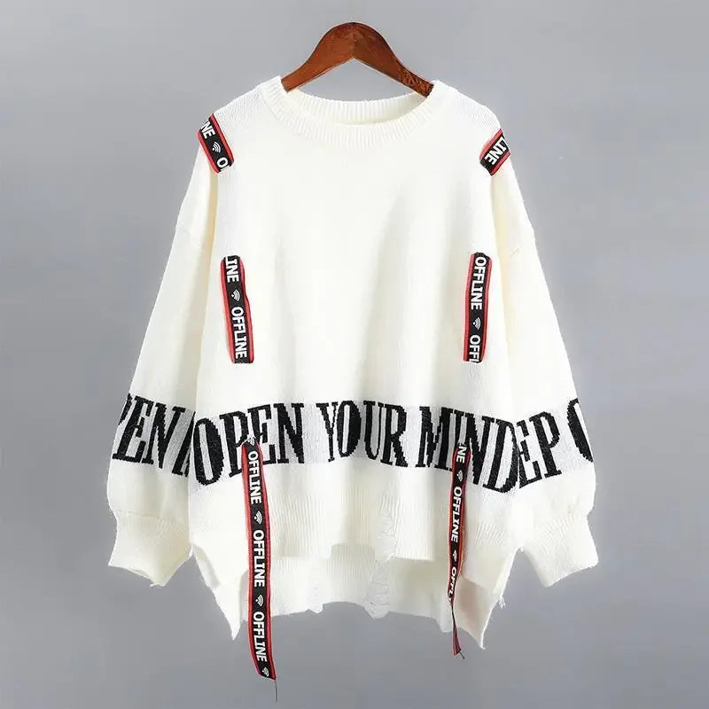 ✨ LS SHOP – Pull Femme Automne/Hiver 2025 🧶 Style Y2K, Confort & Look Décontracté 💖ulllover Lady Top Harajuku Female Clothes