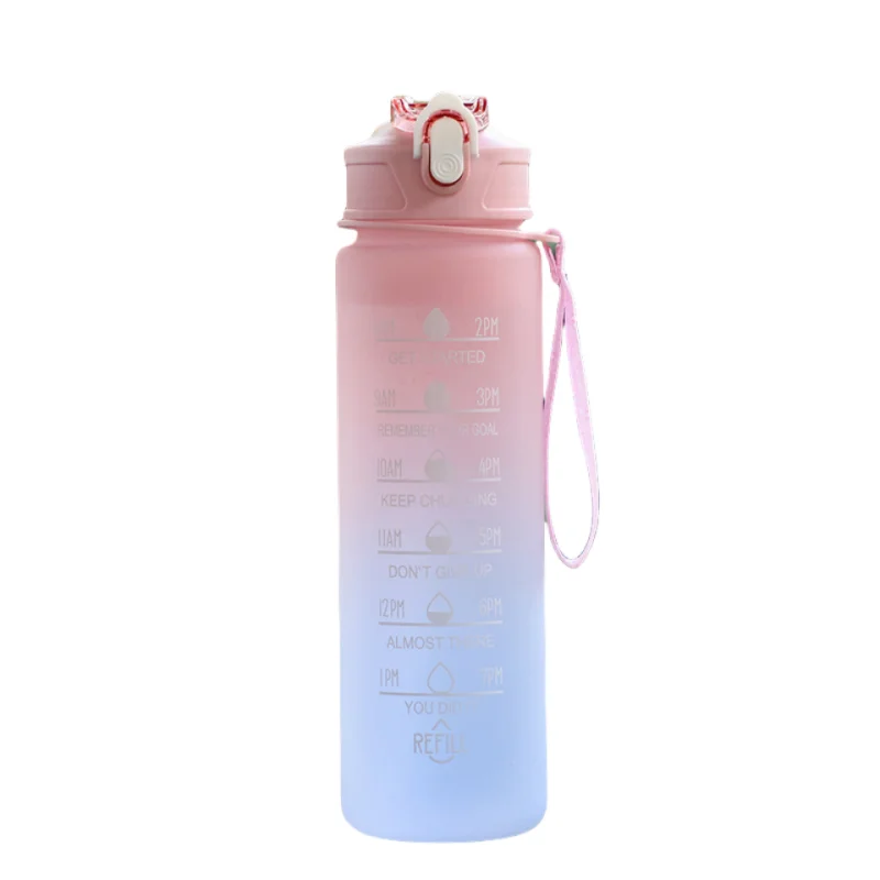 Gourde de Sport avec Paille & Suivi d’Hydratation – Étanche & Pratique