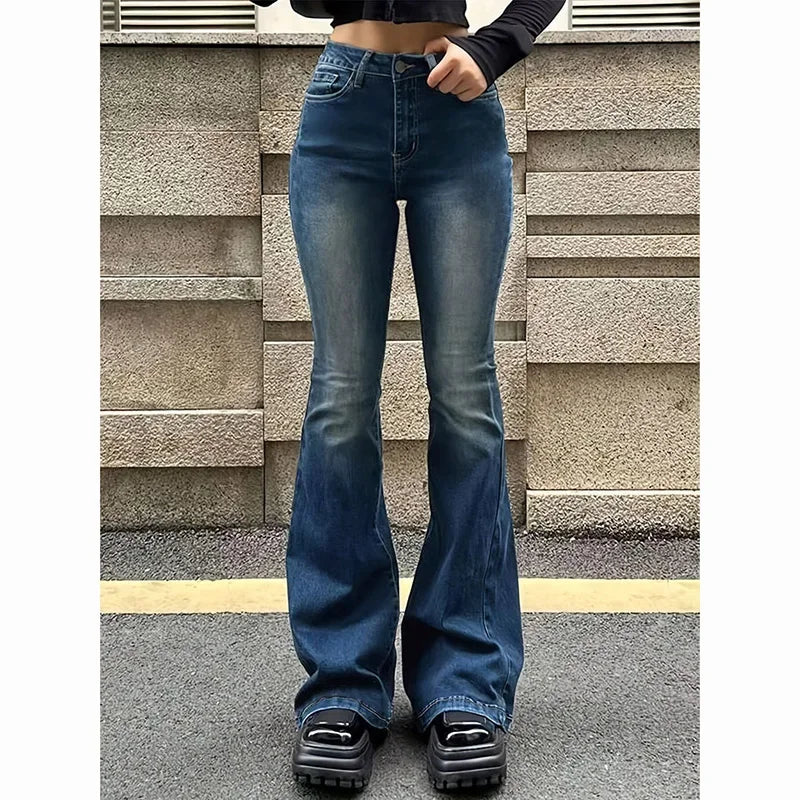 Jean Femme Taille Haute – Bootcut et Évasé